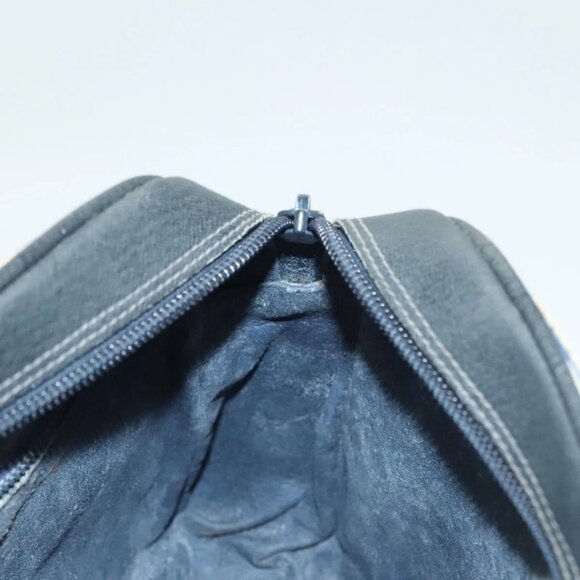 GUCCI GG Plus Supreme Shoulder Bag PVC Navy Gold Auth BA3799 - Picture 11 of 16